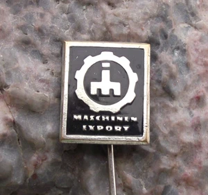 Vintage DIA Maschinen Export East Germany German Engineering DDR Logo Pin Badge - Picture 1 of 3