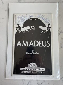 Autogramm Amadeus Paper Mill Playhouse Playbill September 1994 Bob Gunton Waite - Bild 1 von 10