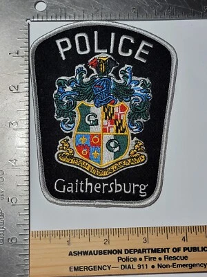 Bin 2 B4 Police patch Maryland MD Gaithersburg - Image 1 of 2