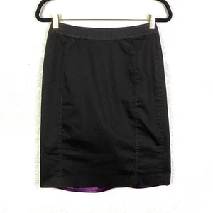 Tahari Damen 6 einfarbig hinten gefüttert Schlitz unterhalb Knie Bleistiftrock - Bild 1 von 4