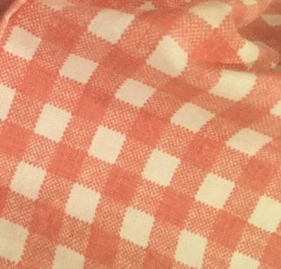 SÁBANA PLANA DOBLE GWEN ROSA MEDIO GINGHAM VINTAGE RALPH LAUREN ~ VER DESCRIPCIÓN Foto 1 de 4