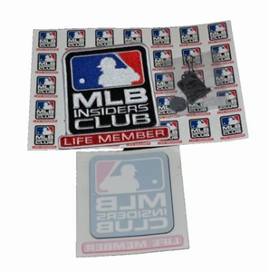 MLB League Baseball Patch Decal INSIDERS CLUB LIFE MEMBER Metal Key Fob Tab   - Picture 1 of 2