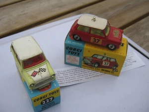 CORGI 227 317 SELTENE ORIGINAL MINI COOPERS BEIDE HERVORRAGEND IN BESTEN REPRODUZIERBOXEN - Bild 1 von 13
