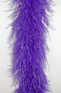 4 Ply OSTRICH FEATHER BOA - PURPLE 2 Yards; Costumes/Hats/Craft/Bridal/Trim 72" - Picture 1 of 1