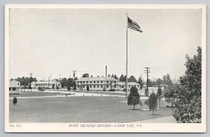 Postal del cuartel general de correos de la Segunda Guerra Mundial en Camp Lee Virginia - Imagen 1 de 2