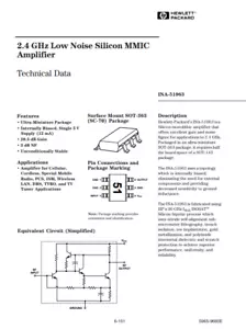INA-51063 2.4 GHz MMIC Amplifier ......Lot of 2 ..... - Foto 1 di 1