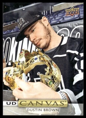 2019-20 Upper Deck UD Canvas Dustin Brown Los Angeles Kings #C69 - Image 1 of 2