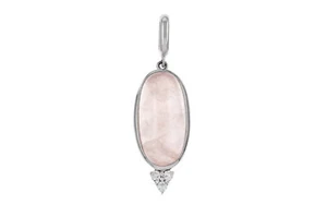 Anhänger 925/- Sterlingsilber mit Rosenquarz und Zirkonia WERT 79 € - 23993287 - Bild 1 von 2