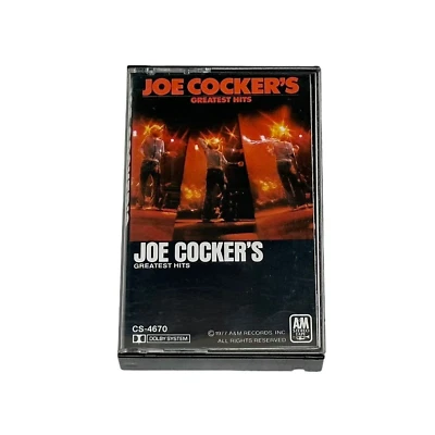 JOE COCKER - GREATEST HITS - CASSETTE TAPE 1977 A&M RECORDS - Image 1 of 2