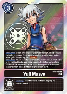 BT8-092 Yuji Musya Rare Mint Digimon Card