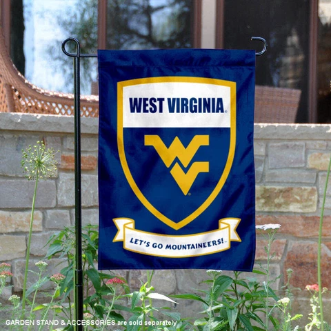 WVU Mountaineers Shield Garden Flag and Yard Banner Cover
