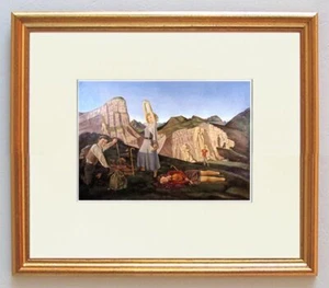 La montagne Klossowksi Freund Camus Dali Miro Balthus 04 Gerahmt - Bild 1 von 1