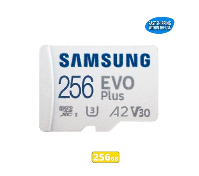 Samsung 256GB EVO Micro SD Memory Card GoPro MAX HERO10 Black Bones HERO11 - Image 1 of 2