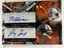 2023 Leaf Exotic Clown Fish Crystal Dual Greg Maddux/Tom Glavine auto /1 #DS-18