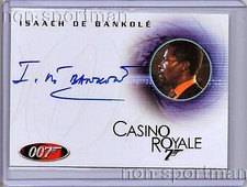 JAMES BOND IN MOTION A92 ISAACH DE BANKOLE AUTOGRAPH 