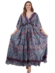 Abito lungo donna casual giapponese maxi abito stampa floreale lotto misto ingrosso - Foto 1 di 12