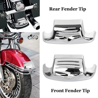 Borde de punta de guardabarros delantero + trasero cromado para Harley Electra Glide Road King FLHR 80-13 Foto 1 de 4