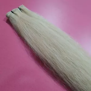 #613 Blonde Human Bundles Straight Blonde Extensions 100% Remy Weaves - Picture 1 of 10