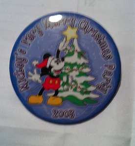 Pulsante Disney Topolino Buon Natale 2003 - Foto 1 di 1