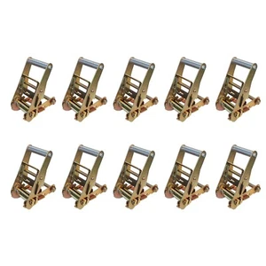 10 Pack 2" Short Handle Tie Down Ratchet Buckle for Tow Dolly Car Hauler Flatbed - Picture 1 of 7