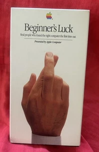 1987 Apple Computer Beginner’s Luck Promotional VHS Tape, tested, works - Picture 1 of 11