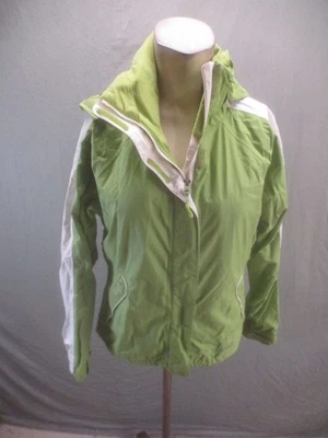 Marmot Size M Womens Green Fleece Lined Powder Skirt Hooded Snowboard Jacket 893 - Image 1 of 4