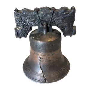 Liberty Bell Replica Cast Metal 3.5" Independence Hall Philadelphia USA - Picture 1 of 5