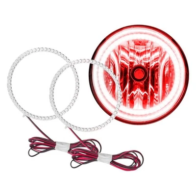 LED Fog Light Halo Ring Lights Red For 2005-2011 Toyota Tacoma Foto 1 de 4