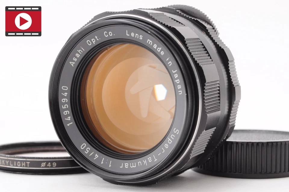 ▶️8 Elements [NEAR MINT] Pentax Super Takumar 50mm f1.4 Lens M42 w/Filter JAPAN - Image 1 of 4