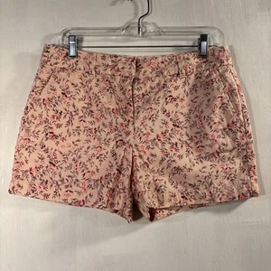 Ann Taylor Loft Blumendruck Chino Shorts mit Taschen ~ Damengröße 4 - Bild 1 von 5