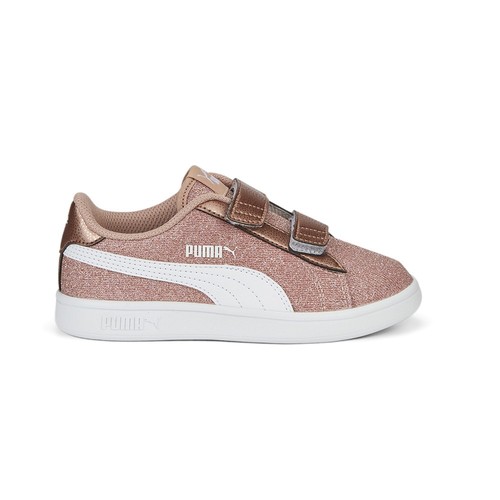 Scarpe casual sneakers rosa PUMA Smash V2 Glitz Glam slip on giovani ragazze 3673782