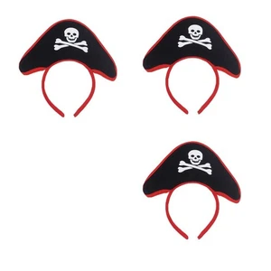 4 Pcs Pirate Head Hoop Baby Toddler Girls Costume Halloween Headbands - Picture 1 of 11