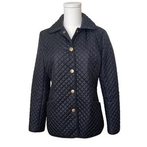 346 Brooks Brothers Women’s Quilted Navy Blue Jacket Size 4P - Picture 1 of 8