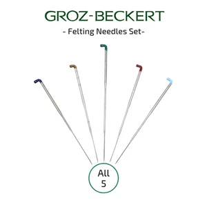 Groz-Beckert Felting Needles Set of 5 - Triangular, Twisted, Reverse - Picture 1 of 1