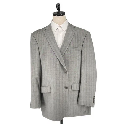 Daniel Cremieux Collection Mens Blazer 54R Gray Loro Piana Wool Jacket Luxury - Image 1 of 4