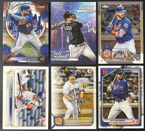 6 Card Baseball Lot Pete Alonso New York Mets Topps Insert, Chrome, Bowman &More - Picture 1 of 6