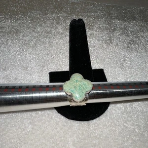 Anello Jay King DTR verde turchese rosa del deserto argento sterling 5,5/6 - Foto 1 di 15