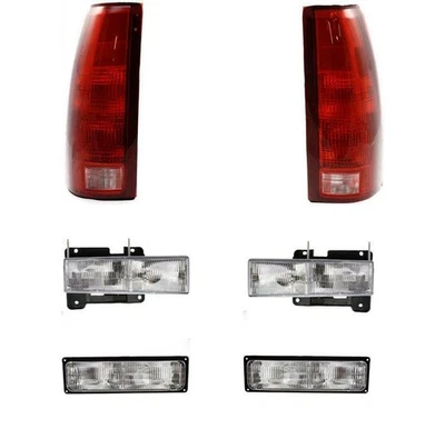 Headlights For 2000 Chevy GMC Truck C/K 2500 3500 With Tail Lights Turn Signals - Image 1 of 4