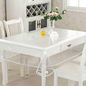 Tovaglia PVC Trasparente 240X140CM, Tovaglia Plastificata Impermeabile, Pellicol - Foto 1 di 12