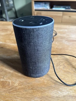 Amazon Echo 2. Generation, Alexa, Lautsprecher, Stoff, Anthrazit - Bild 1 von 2