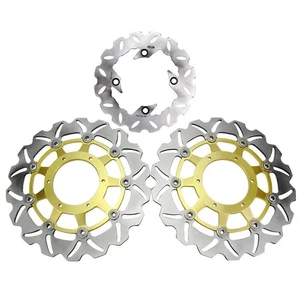 Motorcycle Front&Rear Floating Brake Rotor Disc Set For Honda CBR600F 2001-2007 - Picture 1 of 11