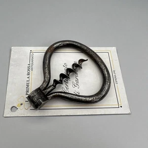 Antico Cavatappi tascabile da collezione d'epoca pieghevole vintage in ferro  - Foto 1 di 6