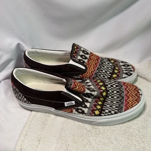 Vans Fair Isle slip on stile lana nordica UOMO taglia 10