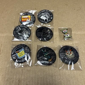 Lot of 8 Brand New Strike Gently Co Enamel Pins - Picture 1 of 12