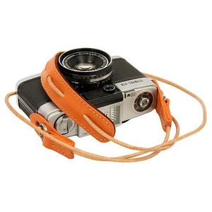 Orange Lederband Umhängeband f. RF Film Digitalkamera NEX E-P X10 Nikon Leica - Bild 1 von 2