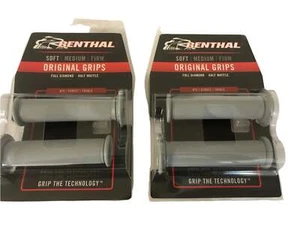 2 pares de empuñaduras de manillar Renthal Road Race compuesto suave diamante completo G147 BSB - Imagen 1 de 7