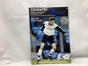 Coventry Sports & Social v Alveston Midland Football Combination noviembre 2003 - Imagen 1 de 1