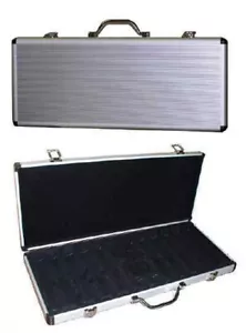500 Poker Chips Expandable Locking Case Casino Style Case Holds Up To 600+ * - Picture 1 of 1