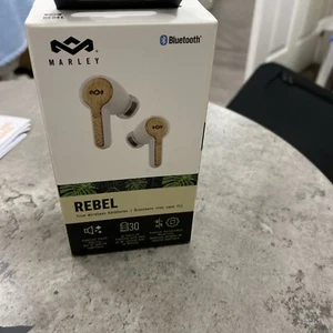 House of Marley Rebel earbuds true wireless Bluetooth headphones portable cream - Picture 1 of 5