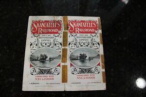 Antique 1899 Rare Train Time Tables Booklet Partial Skaneateles Railroad